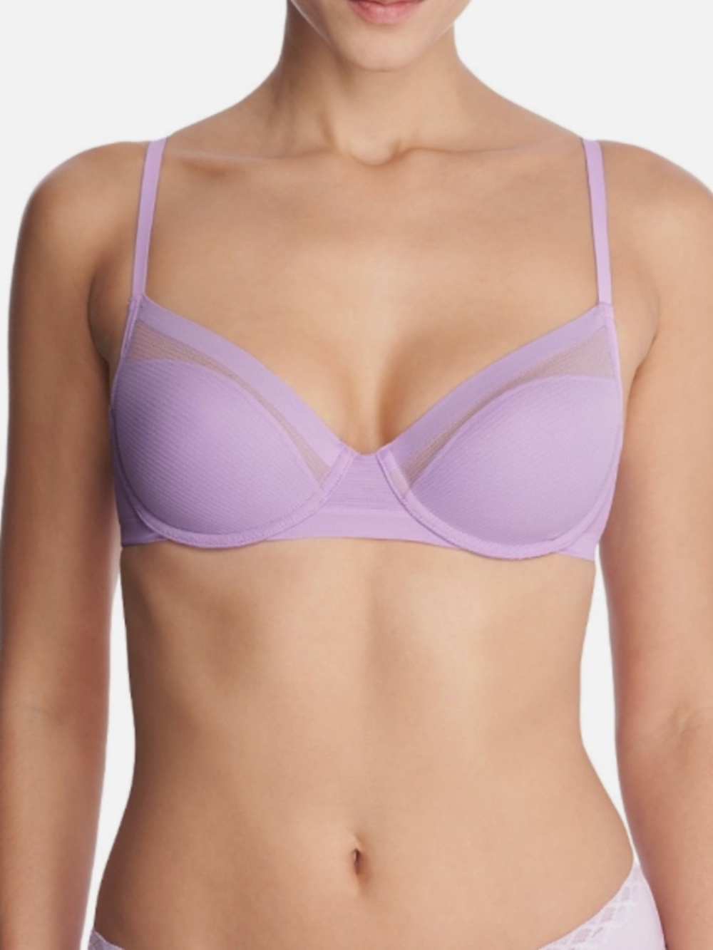 Natori Scope Balconette Underwire Bra - Lavender Sky Size 32 DDD NWT